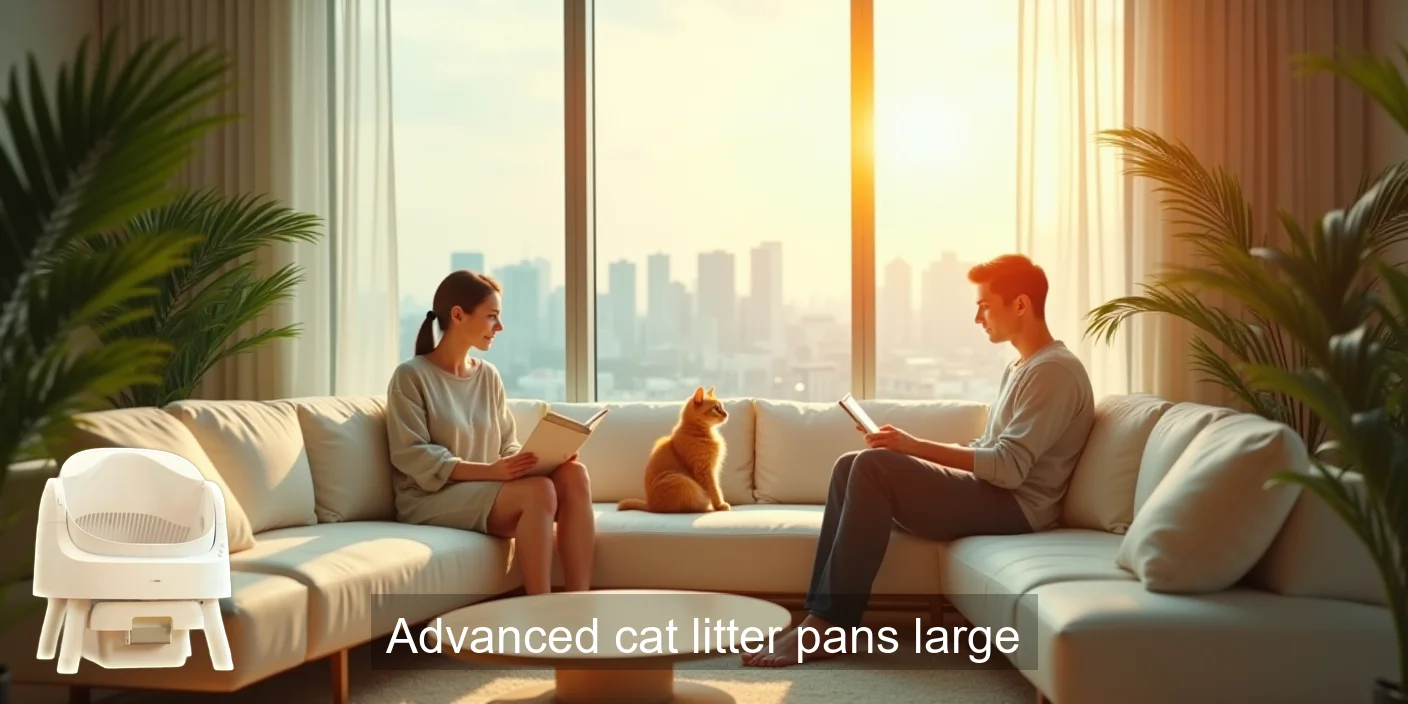 Advanced Cat Litter Pan: Spacious Comfort