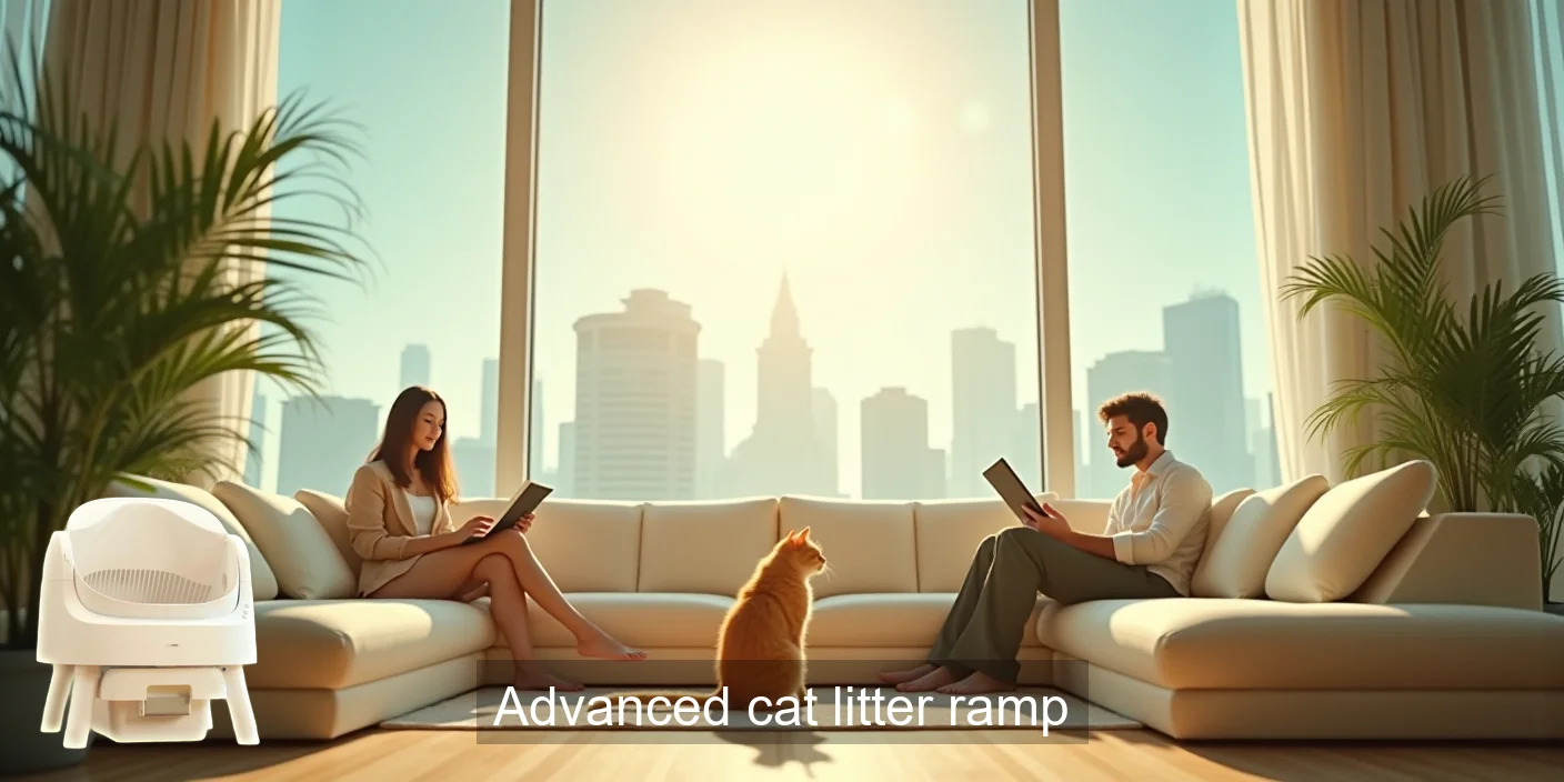 Advanced Cat Litter Ramp Easy Access