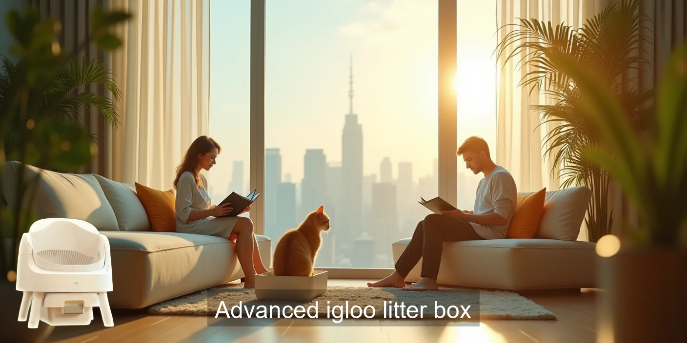 Advanced Igloo Litter Box For Cats