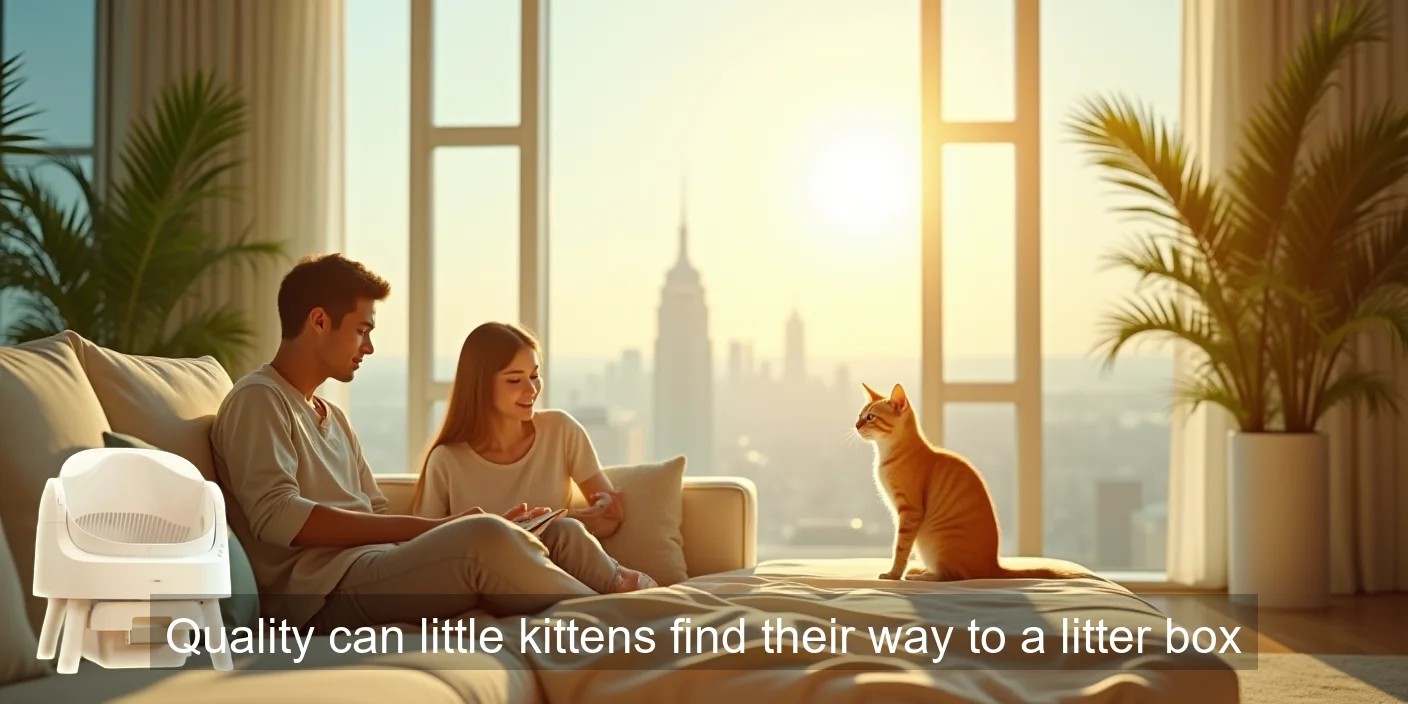 Little Kittens Learn Litter Box Quality