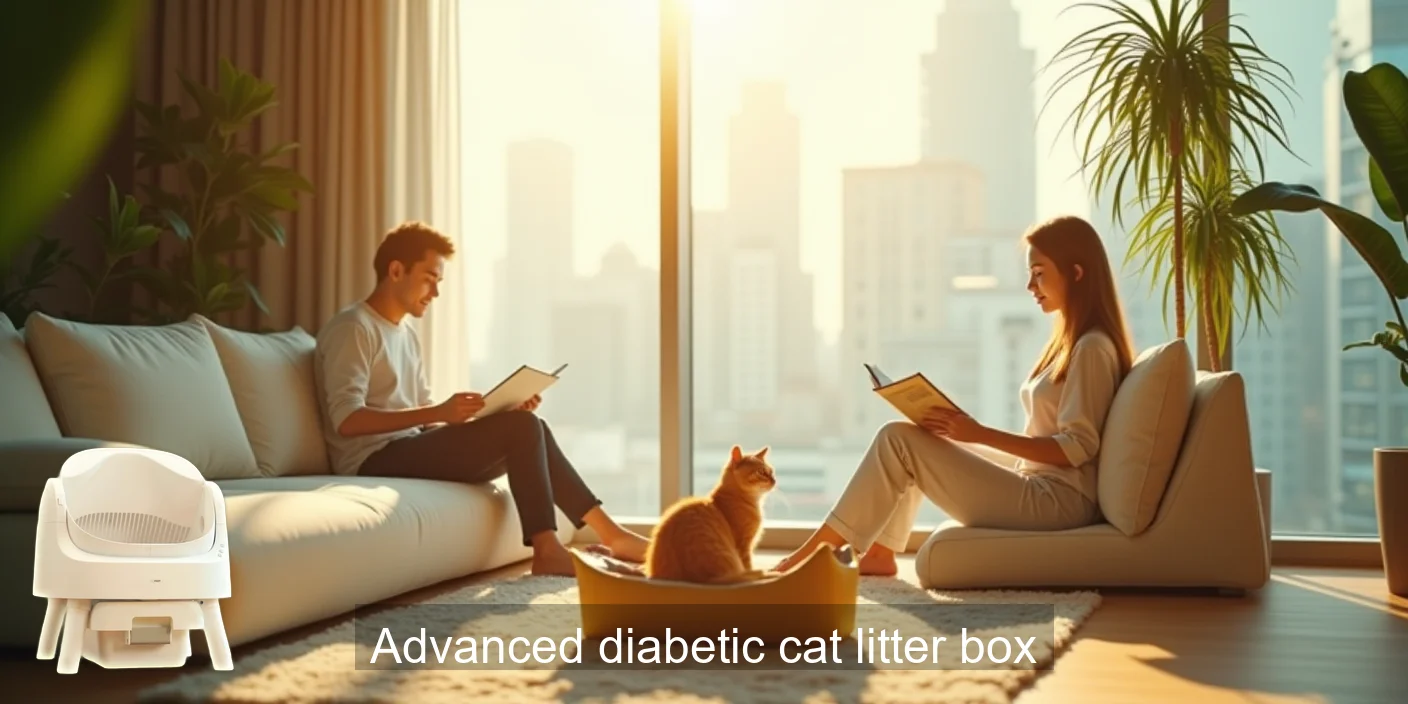 Premium Advanced diabetic cat litter box