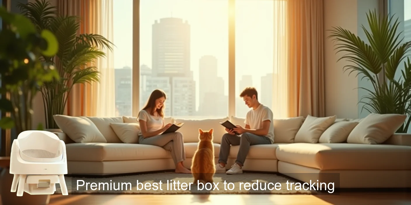 Premium Best Litter Box: Stop Tracking