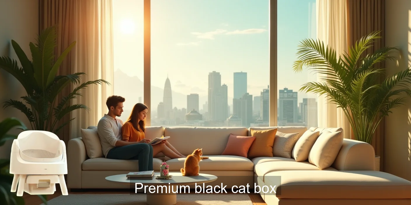 Premium Black Cat Litter Box Premium Black