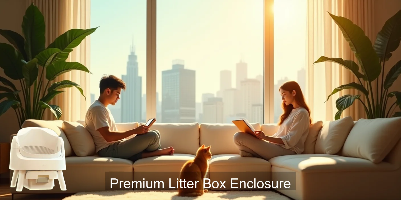 Premium Litter Box Enclosure Privacy