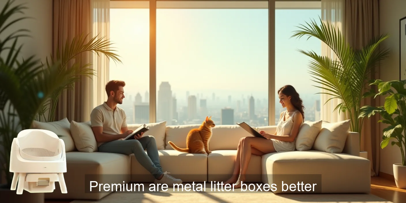 Premium Metal Litter Boxes: Cleaner Stronger