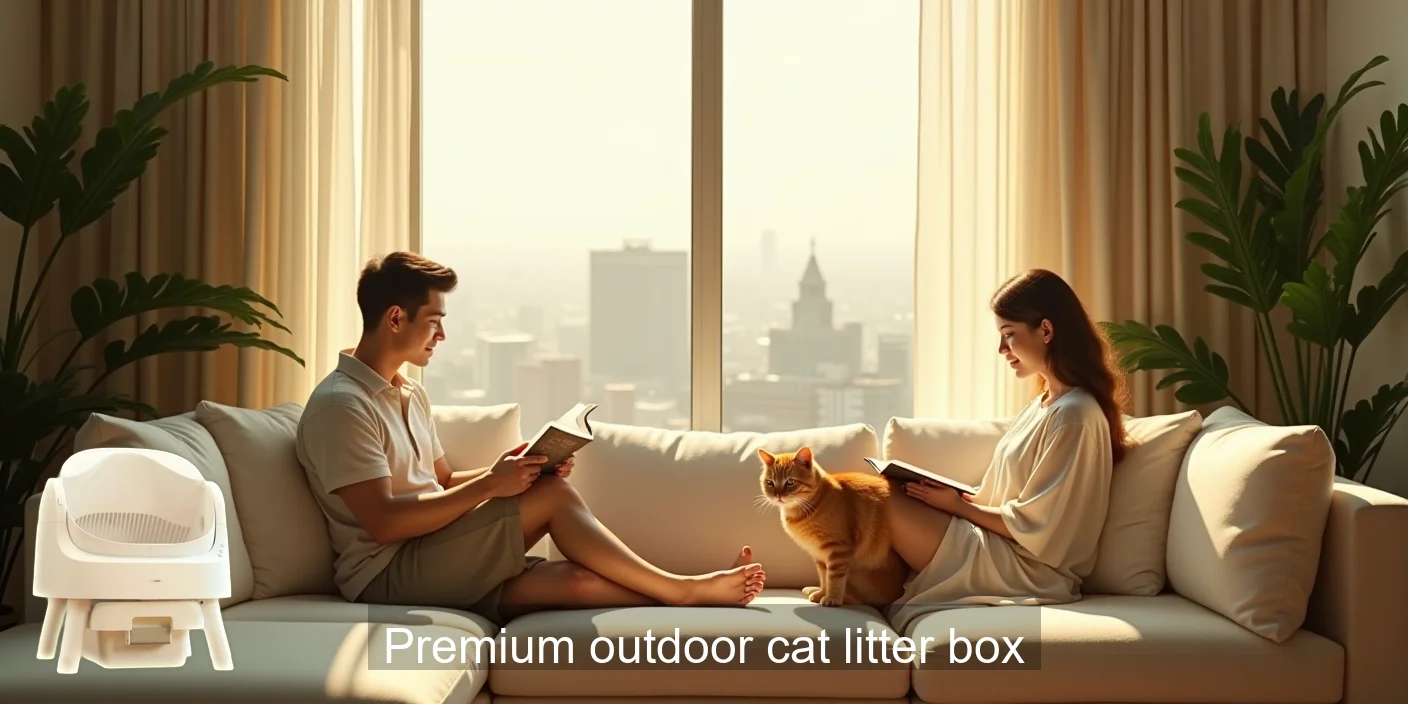 Premium Outdoor Cat Litter Box Sanctuary