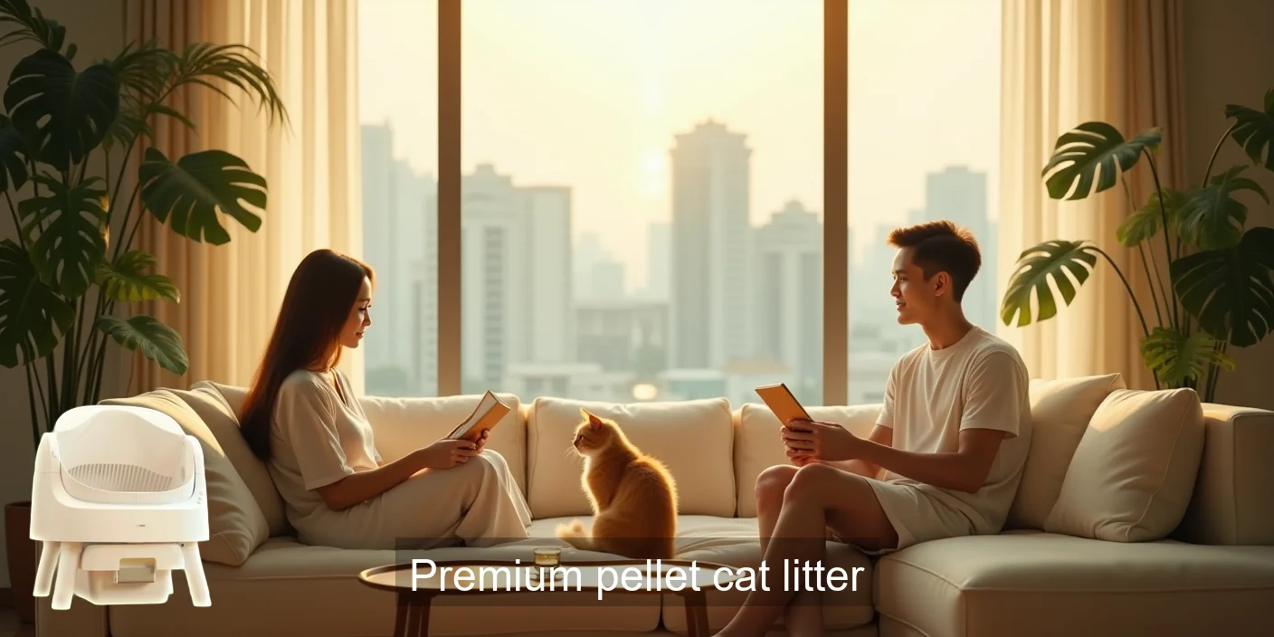 Premium Pellet Cat Litter: Clean Paws