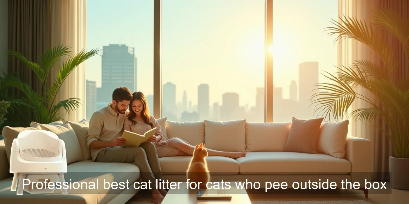 Premium Professional best cat litter for cats who pee outside the box