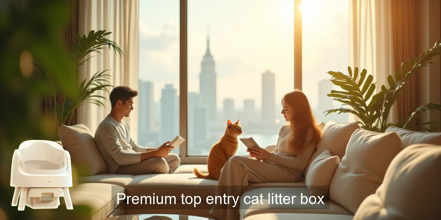 Premium Top Entry Cat Litter Box Premium