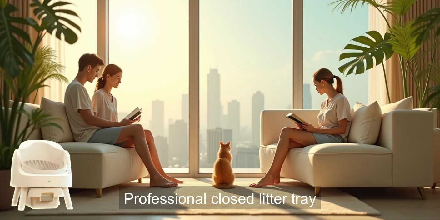 Professional Closed Litter Tray For Cats