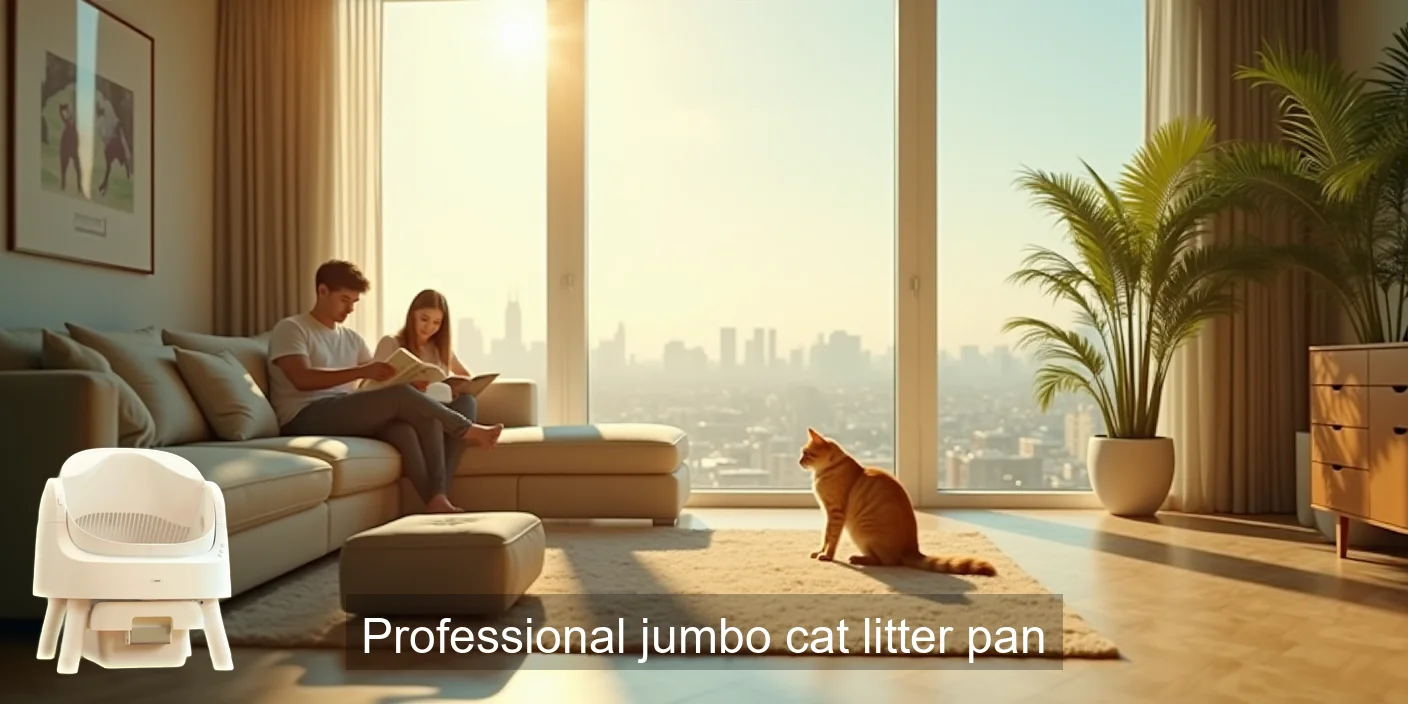 Professional Jumbo Cat Litter Pan Comfort