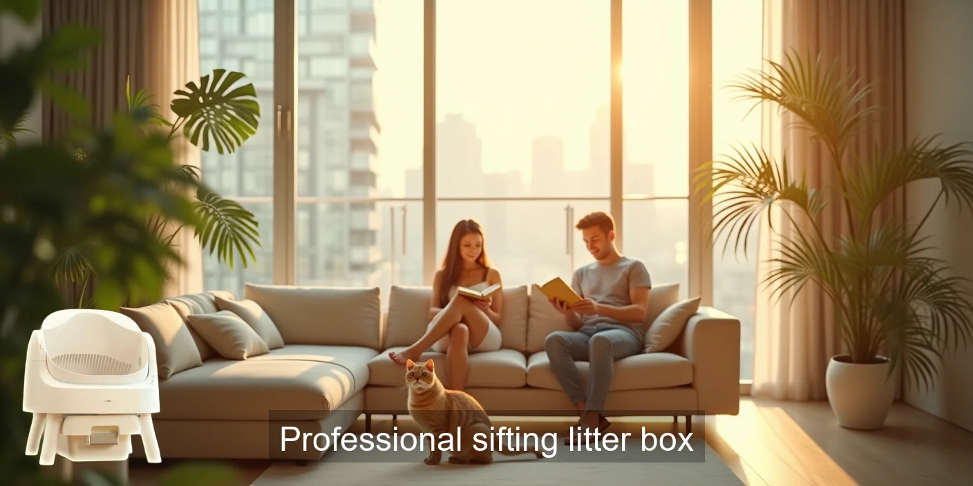 Professional Sifting Litter Box For Easy Cleanup