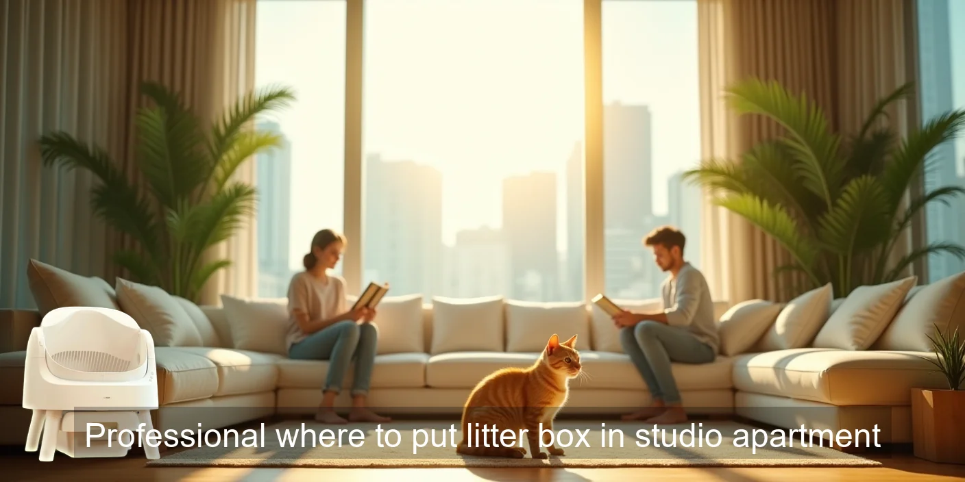 Professional Studio Apartment Litter Box Placement