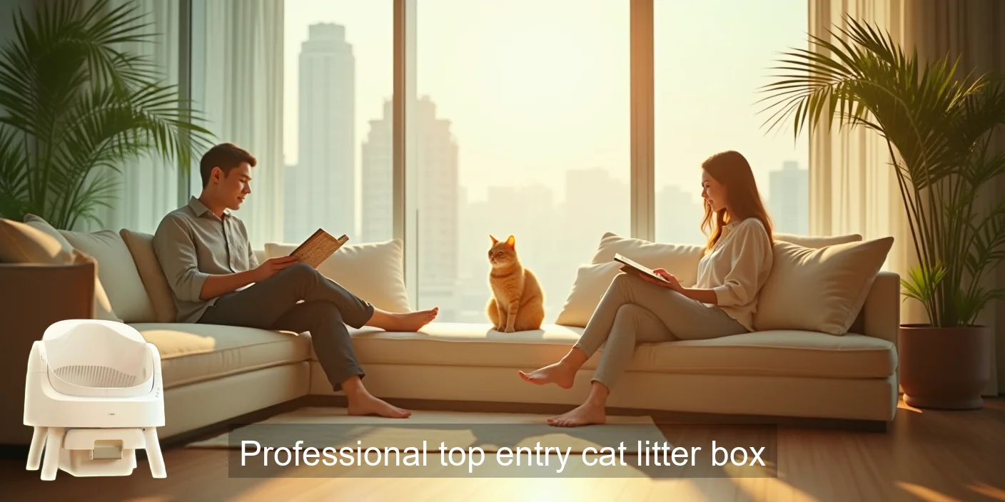 Professional Top Entry Cat Litter Box