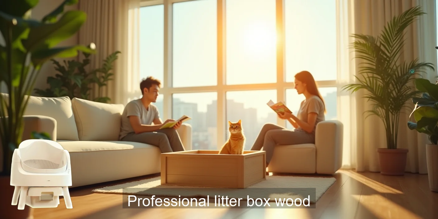 Professional Wooden Litter Box Enclosure