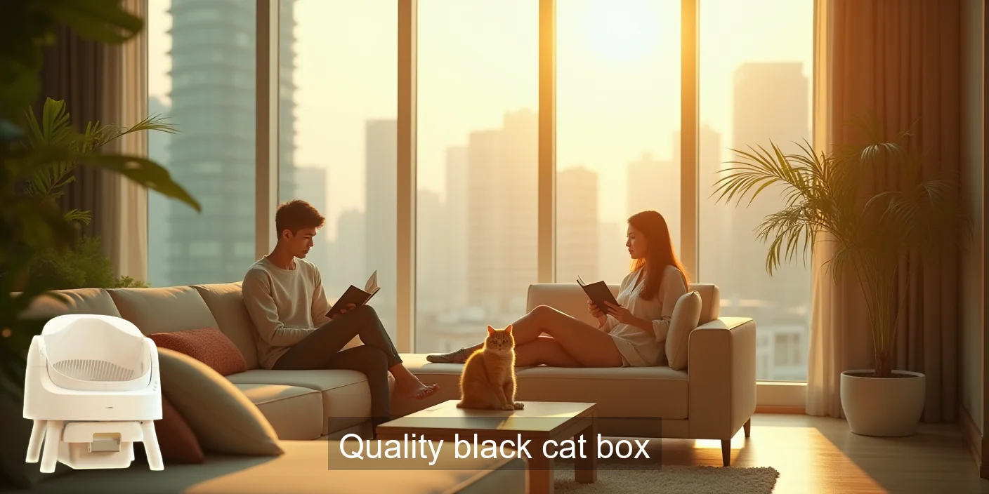 Quality Black Cat Litter Box