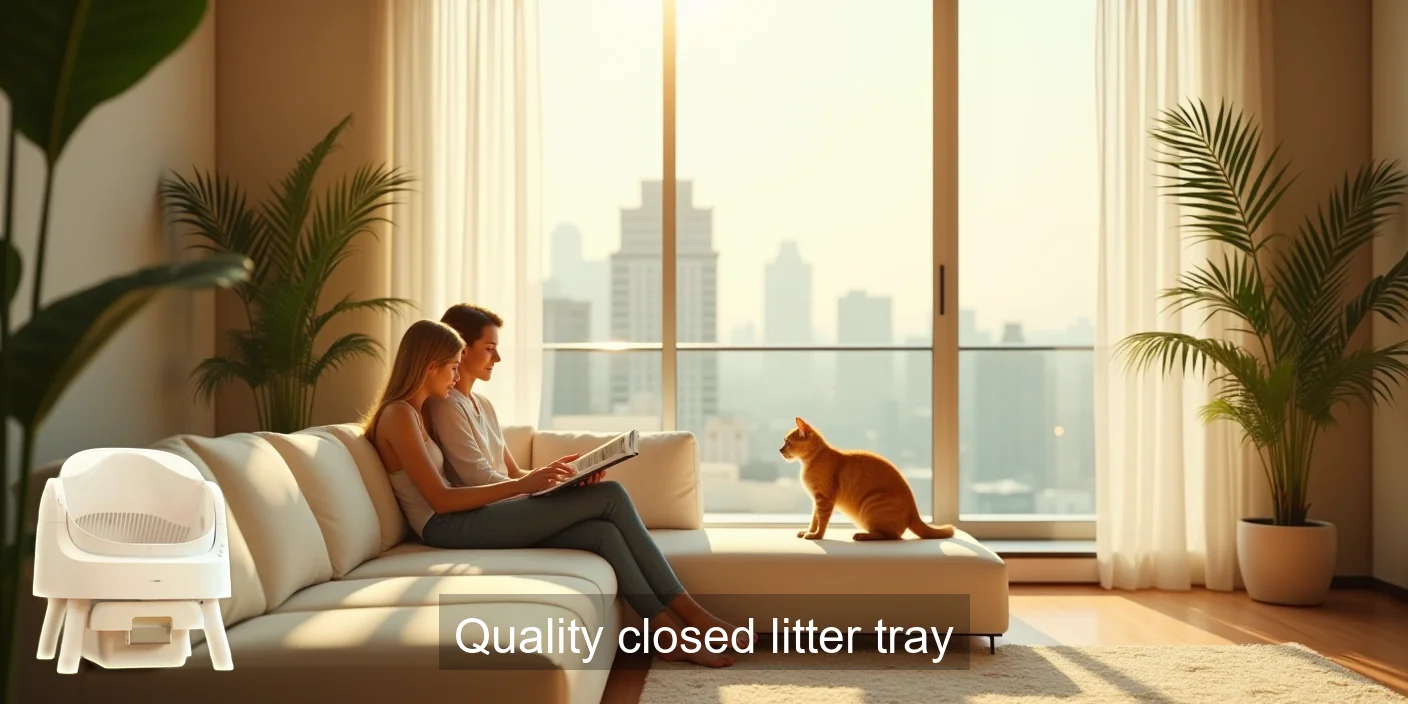 Quality Closed Litter Tray For Cats