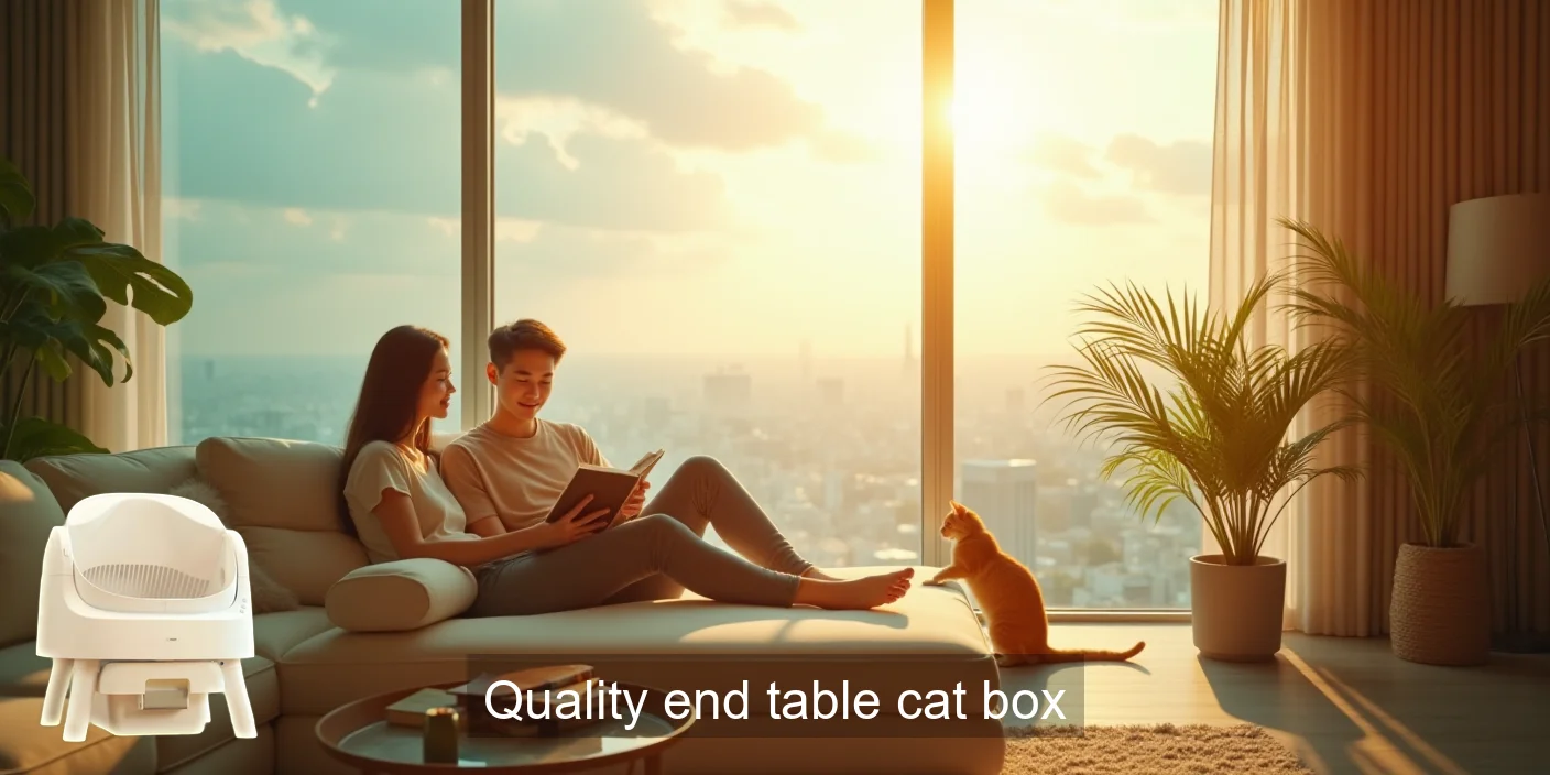 Quality End Table Cat Litter Box