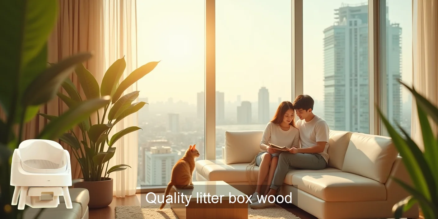 Quality Wood Litter Box For Cats