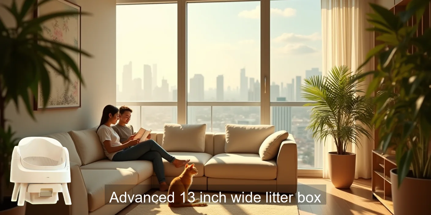 Spacious Advanced Thirteen Inch Cat Litter Box