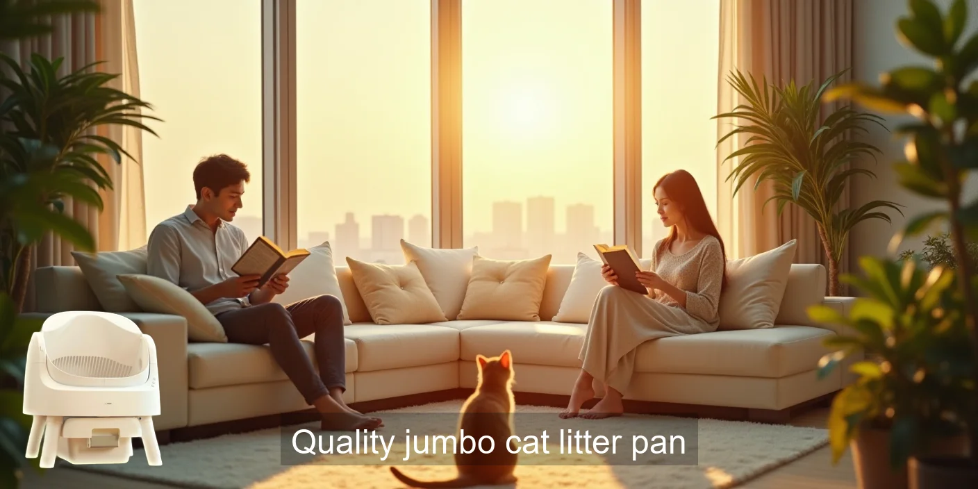 Spacious Quality Jumbo Cat Litter Pan