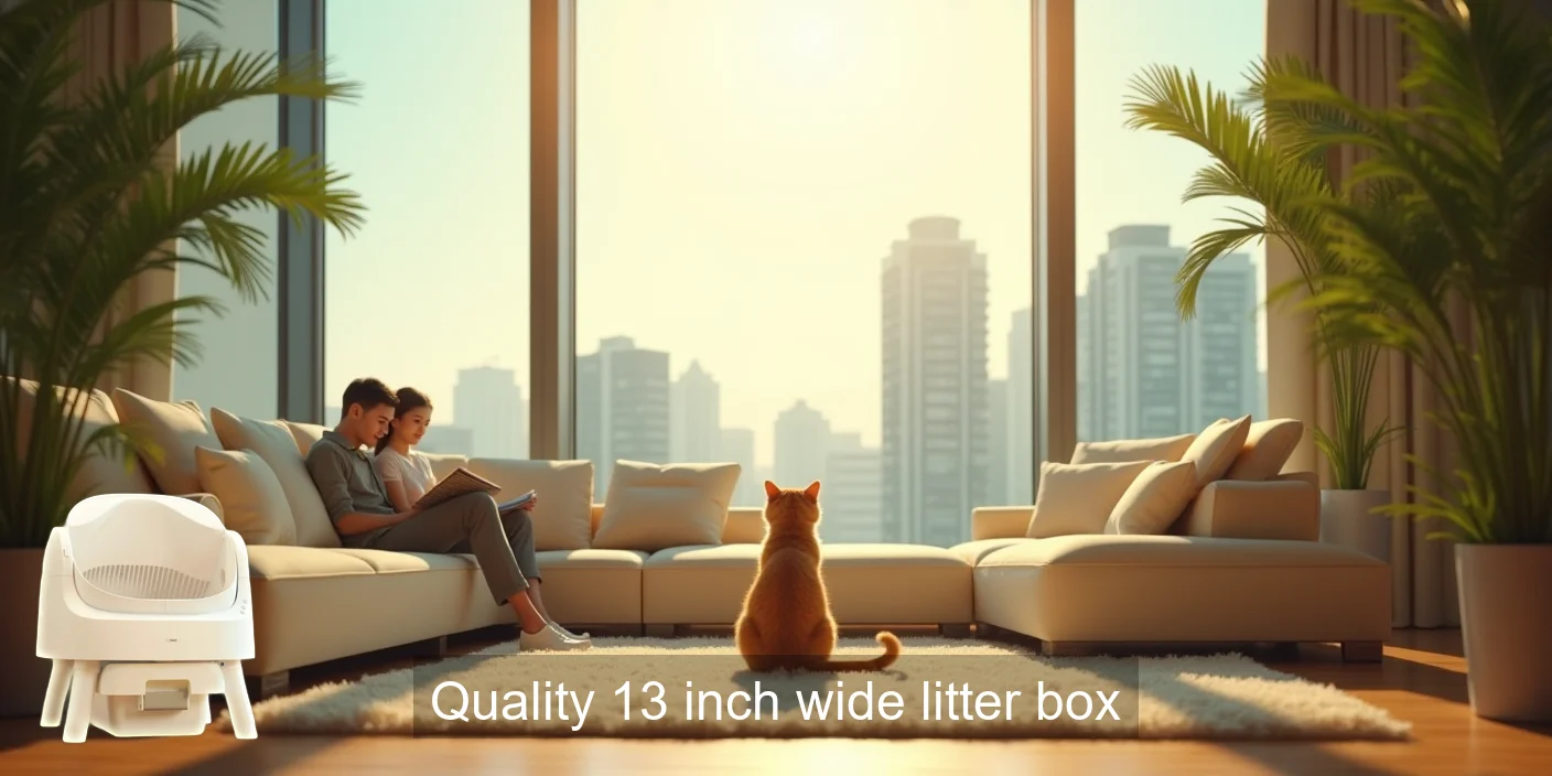 Spacious Quality Thirteen Inch Litter Box