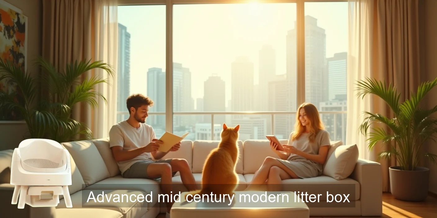 Stylish Advanced Mid Century Litter Box